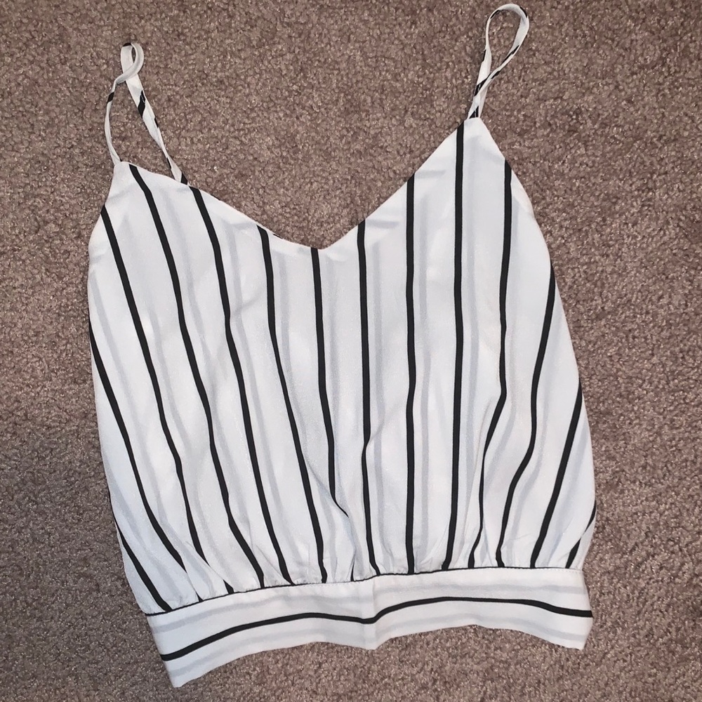 Cropped Stripe Tank